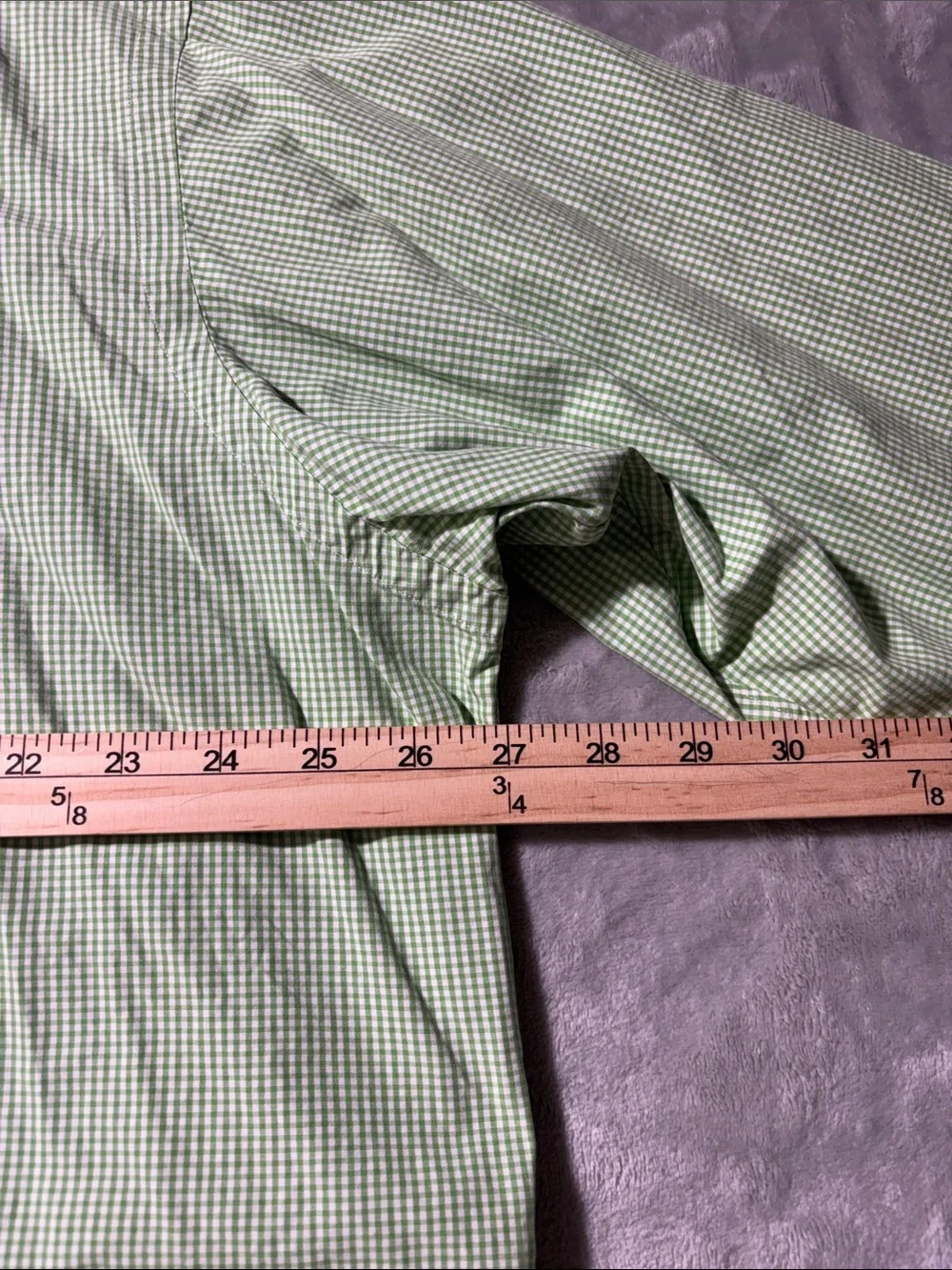 Ralph Lauren Blake Men’s XL Green Gingham Check Button Down Shirt